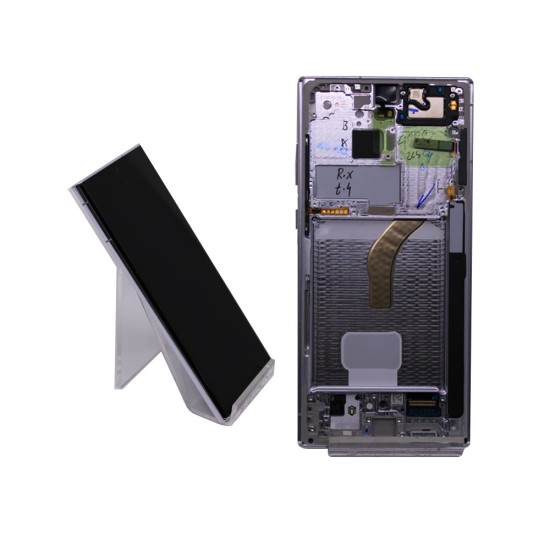 TOUCH+DISPLAY COM FRAME SAMSUNG GALAXY S22 ULTRA 5G/S908 6.8" SERVICE PACK BRANCO